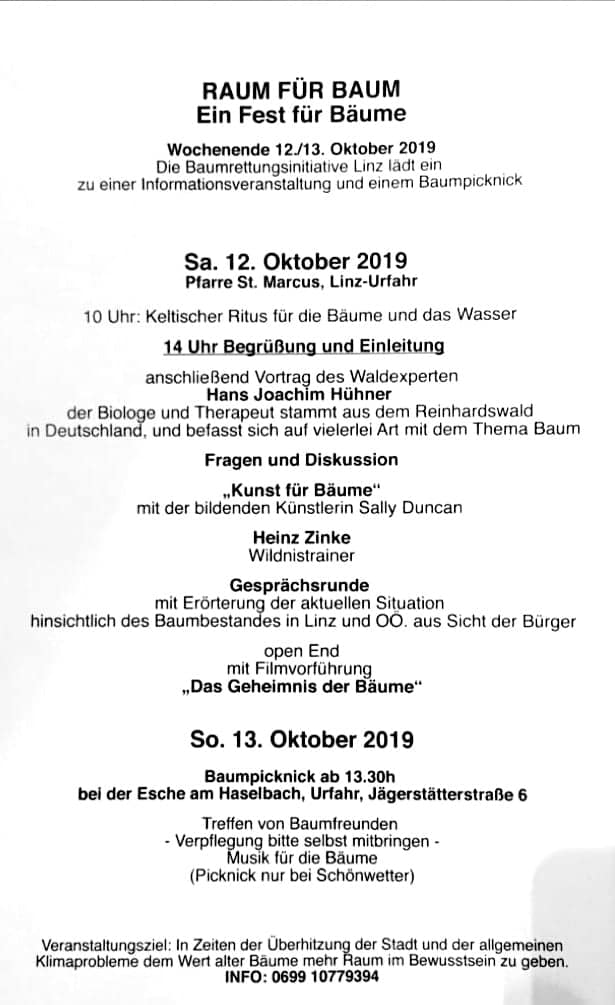RAUM FUER BAUM_Programm2019